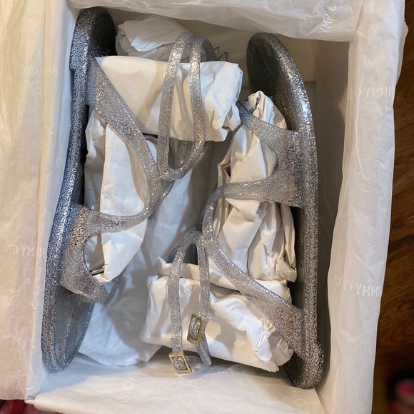 💜NIB💜Jimmy Choo Lance Jelly Glitter Sandal - Picture 4 of 16